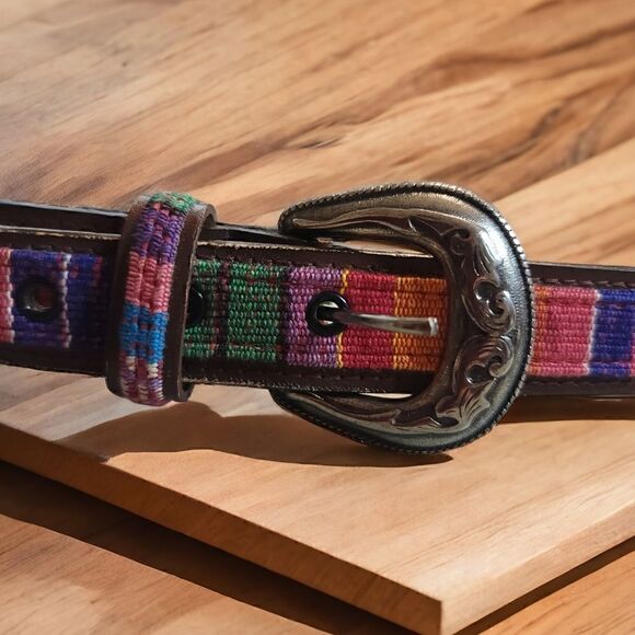 Mult-Color Western Belt and Crossbody Bundle Size Large - Picture 3 of 9